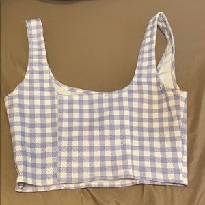 Gingham crop top